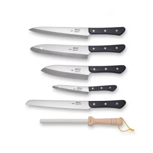 MAC Superior knivsett 5 kniver + slipestav